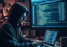 A hacker silhouette