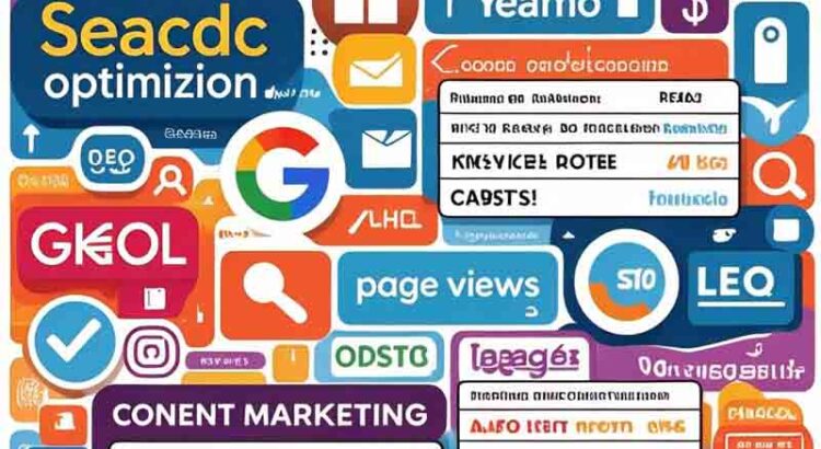 Graphics with search engine icons