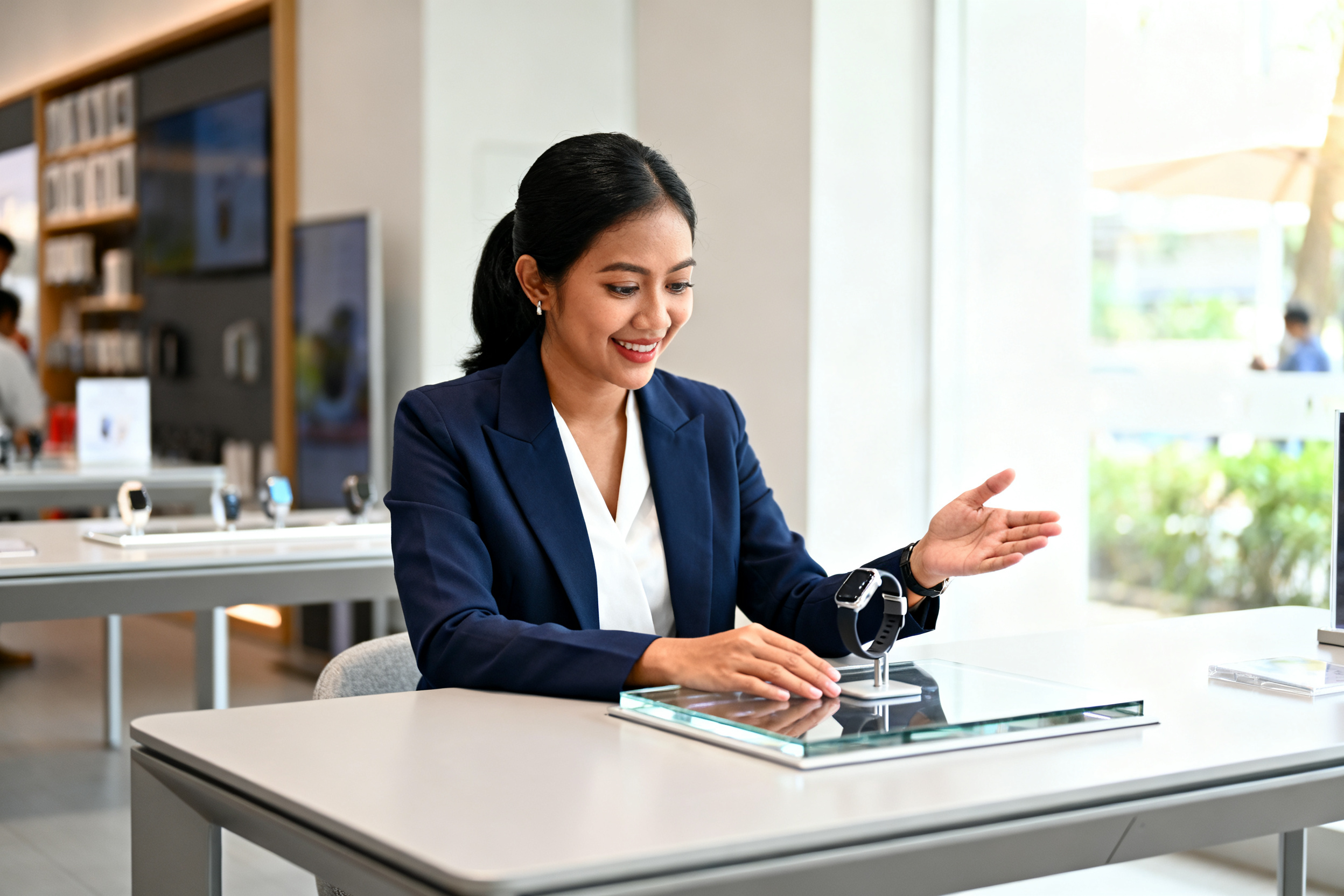 AI smartwatch examined by Indonesian professional highlighting latest AI gadget trends